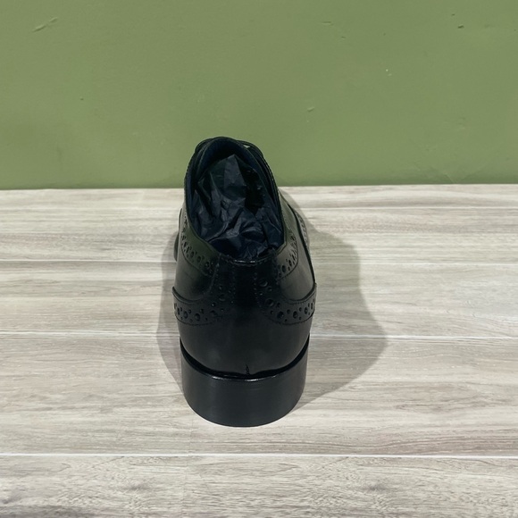 Emilio Franco Black Leather Men's Dress Shoes leather calf Oxford point toe - Picture 4 of 5